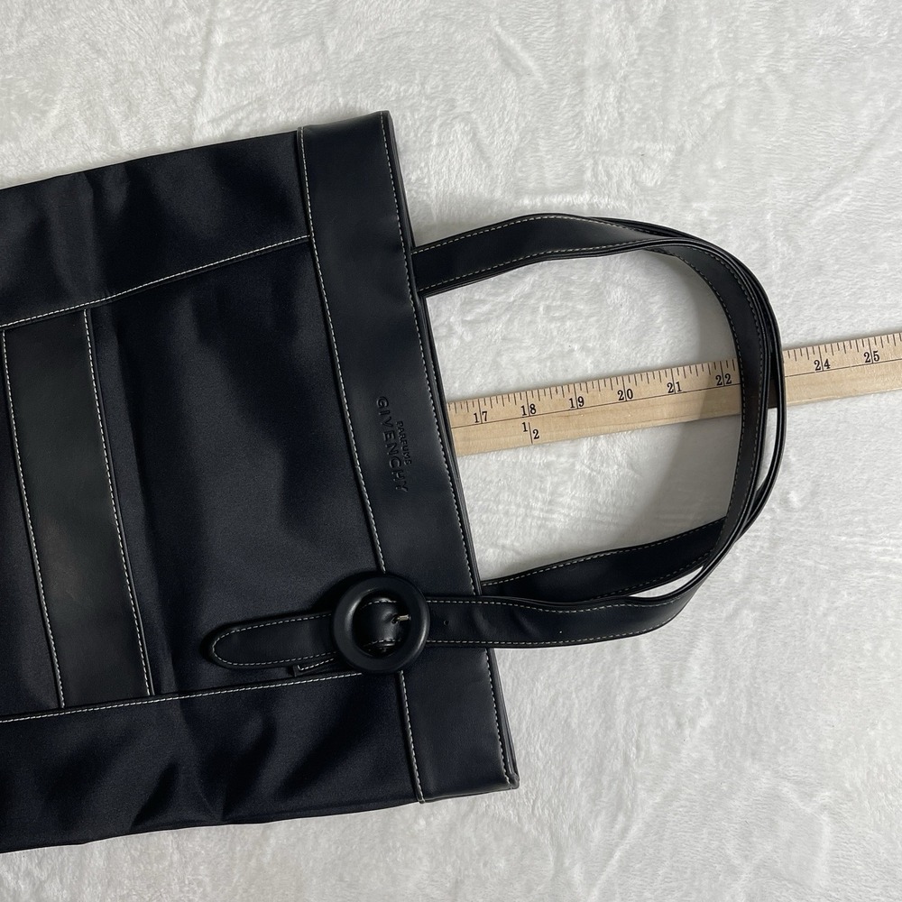 Givenchy Parfums Large Black Tote Bag with Shoulder Strap PVC Blocking - Picture 7 of 8